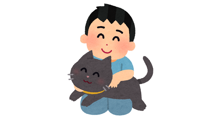 猫と男の子