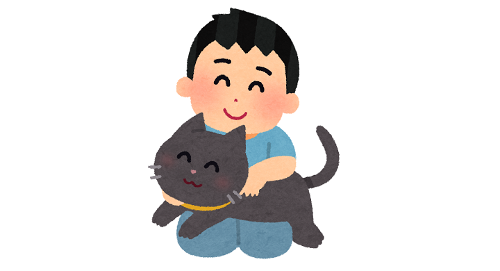 猫と男の子