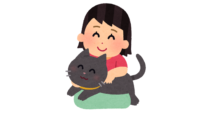 猫と女の子